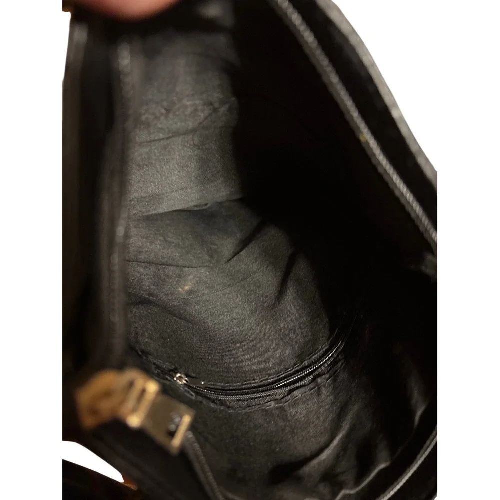 Black Faux Leather Skull Crossbody Bag Snakeskin Print‎ Gold Studded Messenger